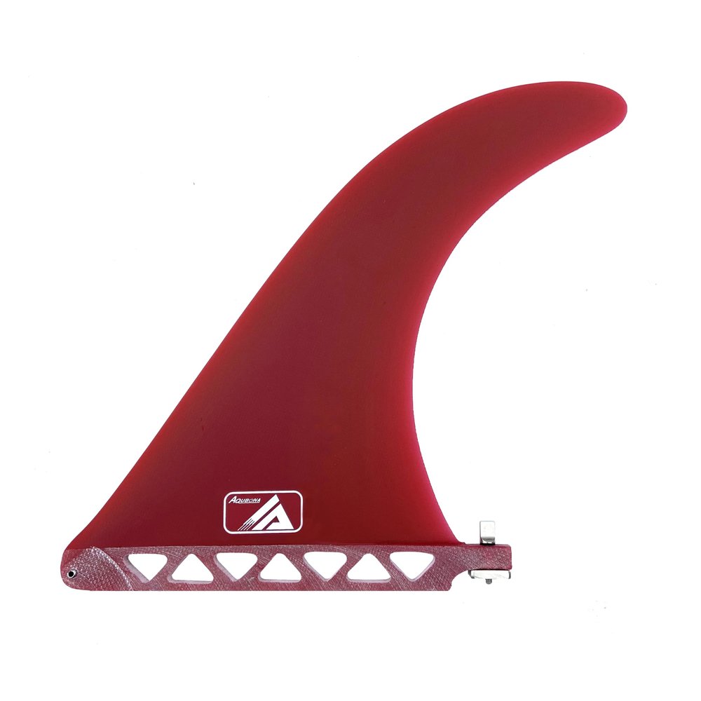 AQUBONA 10" Surf & SUP Fiberglass Fin - Free No Tool Fin Screw - 10 inch SUP Center Fin Replacement for Longboard, Surfboard & Paddleboard