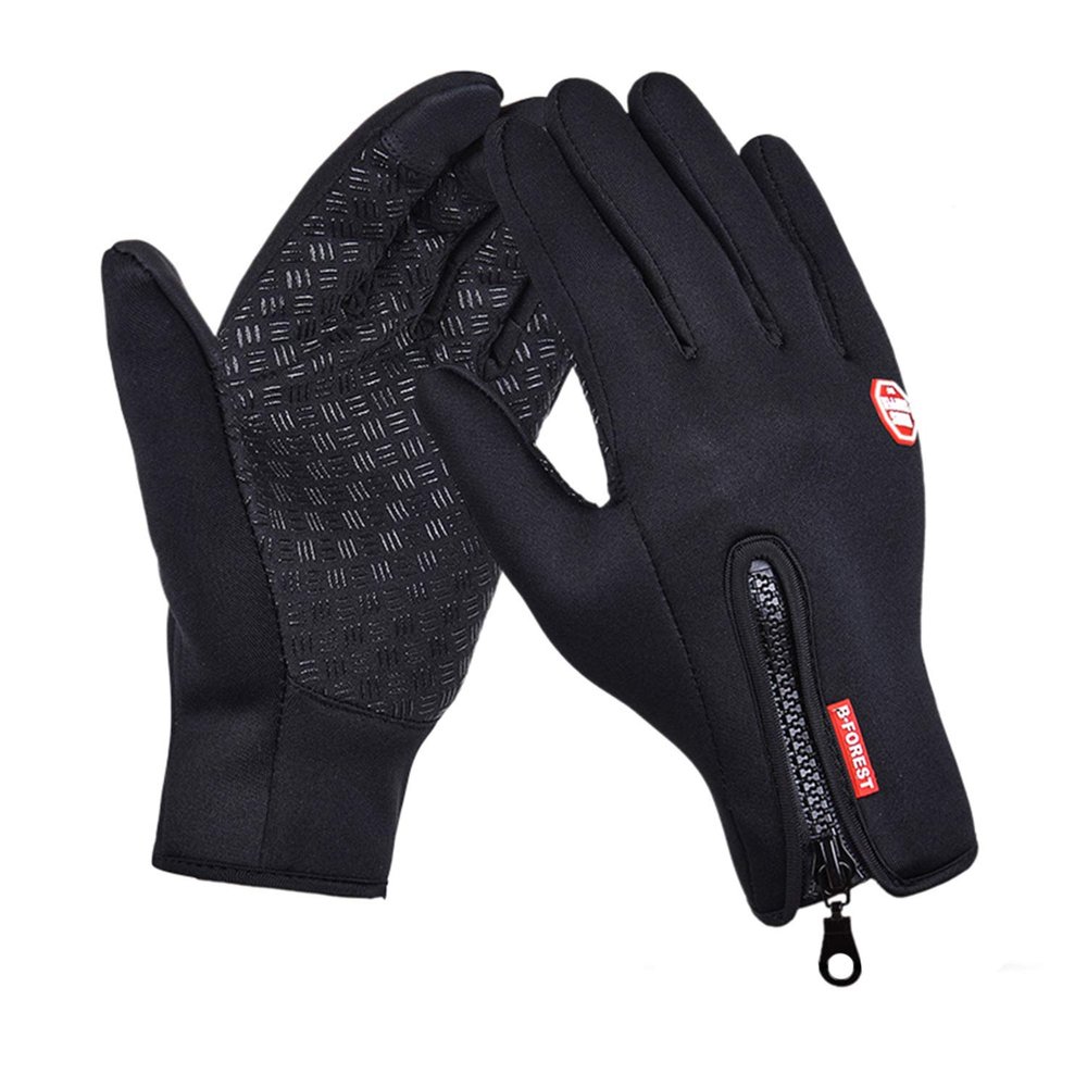 IPENNY Womens Mens Winter Touch Screen Gloves Windproof Waterproof Thermal Gloves Smartphone Texting Hand Warmers Cycling Running