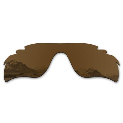 Puzzley Mirror Polarized Replacement Lenses for Oakley RadarLock Path Vented OO9181 Sunglasses - Antique Bronze Mirror Polarized