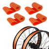 ADDMOTOR Rim Strip Rim Tape 26 inch Fat tire Liner PVC Inner Tube Cushion Protector Anti Puncture for Bikes 4PCS (Orange) view 1