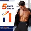 Wonderience Neoprene Sauna Suit for Men Waist Trainer Vest Zipper Body Shaper with Adjustable Belt Tank Top (Black, Medium) view 2