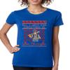 ALLNTRENDS All I Want for Christmas is Steve Stranger Xmas Women's T Shirt (XL, Royal Blue) view 1