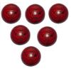 Go Hot Sports Club Cricket Leather Ball-Pack of 6