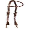 Showman Argentina Leather One Ear Headstall w/Beaded Navajo Design view 1