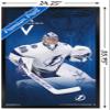 Trends International NHL Tampa Bay Lightning - Andrei Vasilevskiy 19 Wall Poster, 22.375" x 34", Black Framed Version view 3