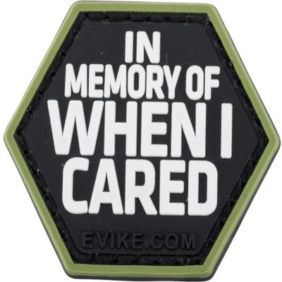 Evike Operator Profile PVC Hex Patch Catchphrase Series 4 (Style: When I Cared)