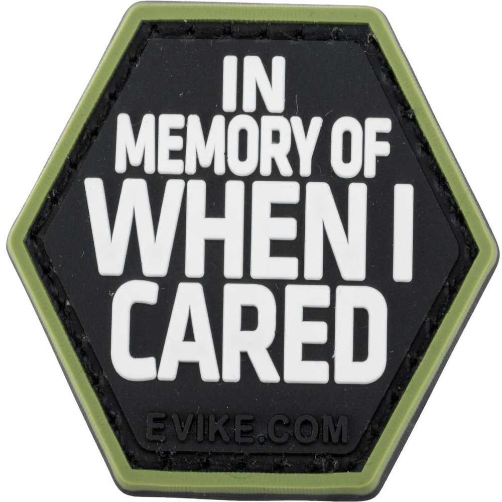 Evike Operator Profile PVC Hex Patch Catchphrase Series 4 (Style: When I Cared)