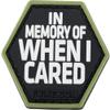 Evike Operator Profile PVC Hex Patch Catchphrase Series 4 (Style: When I Cared) view 1