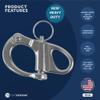 Five Oceans 2" Pin Release Snap Shackle with Fixed Eye, AISI316 Stainless Steel - FO441 view 2