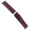 20mm Milano Brown Alligator Matte Genuine Leather Square Tip Mens Watch Band 8051 view 1
