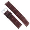 20mm Milano Brown Alligator Matte Genuine Leather Square Tip Mens Watch Band 8051 view 2