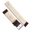 20mm Milano Brown Alligator Matte Genuine Leather Square Tip Mens Watch Band 8051 view 3