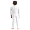 Agoky Kid's Boys Girls Full Body Unitard Long Sleeve Gymnastics Leotard Ballet Dance Tank Jumpsuit Ivory Mock Neck 5-6 view 4