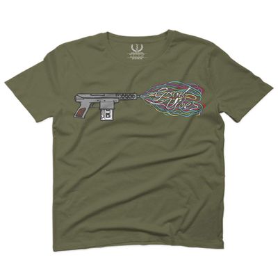 0241. Cool Graphic Retro Musician Good Vibes Cassette Music Lover Streetwear Society for Men T Shirt (Olive Green, 2X-Large)