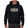 AH1144 - Purdue Boilermakers Double Bar Logo Hoodie - 3X-Large - Black view 4