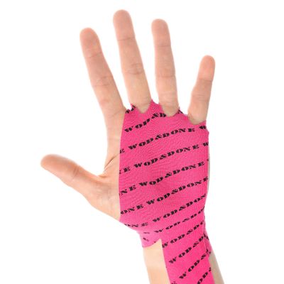 WOD&DONE Custom Hand Protection Athletic Grips for Pullups, Functional Fitness, Gymnastics (Fuchsia, 10pair)