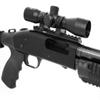 Trinity 4x32 Scope and Base Mount for mossberg 590 12ga Picatinny Weaver Base Mount Adapter Aluminum Black mildot Reticle Hunting Optics Tactical Target Range Home Defense Accessory. view 2