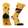 TCK Iowa Hawkeyes Socks Sock Mayhem Crew (Gold/Black, Large) view 1