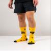 TCK Iowa Hawkeyes Socks Sock Mayhem Crew (Gold/Black, Large) view 2