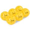 Champion Sports Outdoor Pickleball Balls: USAPA Approved Official Size Tournament Pickleballs - Yellow Pickleball Ball Set for Outdoor Courts - 6 Pack view 1