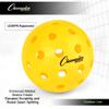 Champion Sports Outdoor Pickleball Balls: USAPA Approved Official Size Tournament Pickleballs - Yellow Pickleball Ball Set for Outdoor Courts - 6 Pack view 4