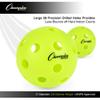 Champion Sports Indoor Pickleball Balls: USAPA Approved Official Size Tournament Pickleballs - Optic Yellow Pickleball Ball Set for Indoor Courts - 6 Pack view 3