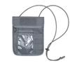 EXCELLENT ELITE SPANKER Passport Holder Neck Pouch RFID Nylon Blocking Travel Neck Wallet ID Card Organizer Pouch with Neck Lanyard(Grey)