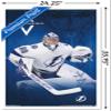 Trends International NHL Tampa Bay Lightning - Andrei Vasilevskiy 19 Wall Poster, 22.375" x 34", White Framed Version view 3