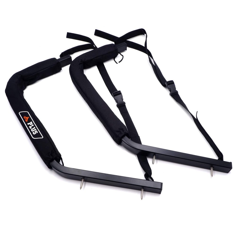 HTTMT- KAYAK-W04- Heavy-Duty HighRise Wall Mount Kayak Paddle Surfboard Storage Rack Indoor/Outdoor