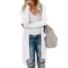 Women Casual Long Cardigan Solid Long Sleeve Button Open Front Knit Sweater Outwear Autumn Spring Clothes Pockets view 1