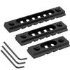 West Lake Pack of 3 Keymod Picatinny Rail Sections 2" 3" 4" (3-Slot 5-Slot 7-Slot), Lightweight Hollow-out Aluminum Rail Section for Keymod Mount System view 2