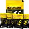 EVERLIT Emergency Mylar Thermal Blankets -Space Blanket Survival kit Camping Blanket Perfect for Outdoors, Hiking, Survival, Bug Out Bag Marathons or First Aid 1(Gold & Silver, 4 Pack) view 1