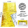 EVERLIT Emergency Mylar Thermal Blankets -Space Blanket Survival kit Camping Blanket Perfect for Outdoors, Hiking, Survival, Bug Out Bag Marathons or First Aid 1(Gold & Silver, 4 Pack) view 2