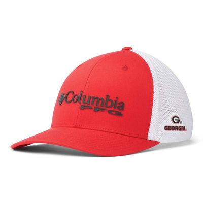 NCAA Georgia Bulldogs Men's PFG Mesh Ball Cap Large/X-Large, Large/X-Large, UGA - Bright Red