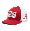 Columbia Unisex Collegiate PFG Mesh Fish Flag Ball Cap, Ala - Red Velvet, L/XL view 1
