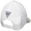 Columbia NCAA LSU Tigers Men's PFG Mesh Snap Back Ball Cap, One Size, LSU - White view 2