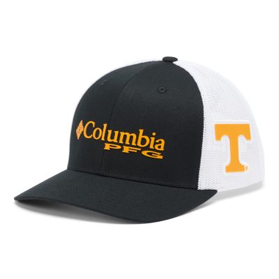 NCAA Tennessee Volunteers Men's PFG Mesh Snap Back Ball Cap, One Size, UT - Black