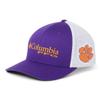 Columbia NCAA Clemson Tigers Men's PFG Mesh Ball Cap Small/Medium,Small/Medium,CLE - Vivid Purple view 1