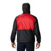 Columbia NCAA Nebraska Cornhuskers Men's Flash Forward Jacket, Small, NEB - Black/Bright Red view 2