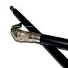 Alien Head Silver Handle Walking Stick Cane Black Wooden Shaft Beautiful Cane view 1