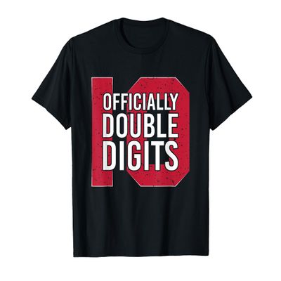 10th Birthday Boys Girls Funny Double Digits 10 Party Gift T-Shirt