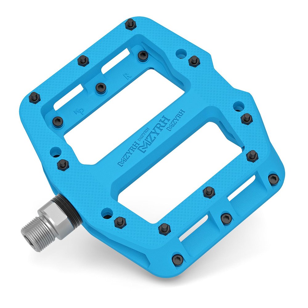 MZYRH Mountain Bike Pedal 9/16" 3 Sealed Bearings Lightweight Non-Slip Nylon Fiber Bicycle Platform Pedals for Road BMX MTB