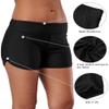 ALove Stretch Swim Shorts for Women Swimsuit Short Capris Tankini Bottoms Black L view 4