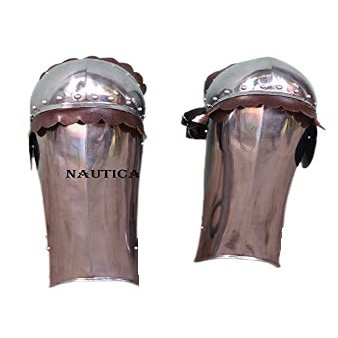 Nautical-Mart Medieval Leg Guard Leg Armor, Plate Legs, cuisses with poleyns Costume