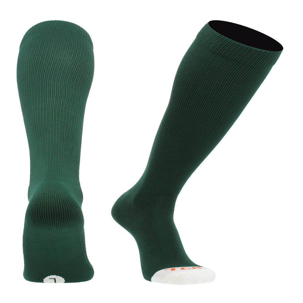 MadSportsStuff Pro Line Over the Calf Baseball Socks (Dark Green, Large)