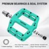 MZYRH Mountain Bike Pedal 9/16" 3 Sealed Bearings Lightweight Non-Slip Nylon Fiber Bicycle Platform Pedals for Road BMX MTB view 3