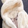 XYSSWW Girls Winter Warm Coats Hooded Faux Fur Fleece Jacket Coat (White, 2T) view 3