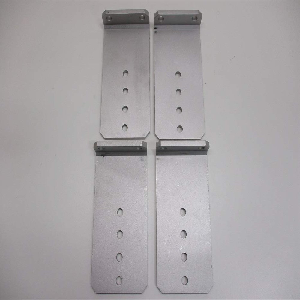CTW (4) Vertical Pontoon Boat Trailer Bunk Bolster L Brackets / 5" by 10" Aluminum