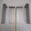 CTW (4) Vertical Pontoon Boat Trailer Bunk Bolster L Brackets / 5" by 10" Aluminum view 2