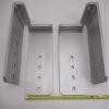 CTW (4) Vertical Pontoon Boat Trailer Bunk Bolster L Brackets / 5" by 10" Aluminum view 3